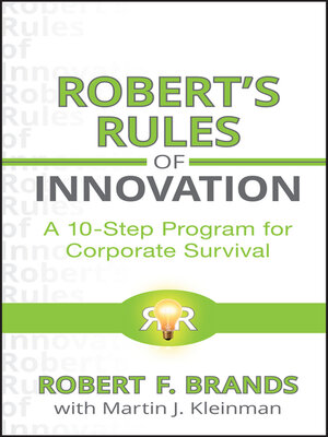 cover image of Robert's Rules of Innovation